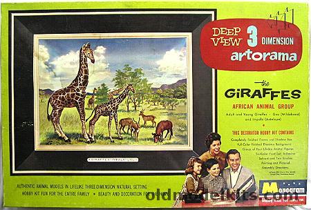 Monogram The Giraffes 3 Dimensions Artorama, CR103-498  plastic model kit